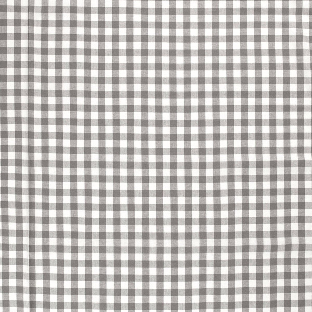 Cotton Poplin Gingham Dark Grey 20 mm - Lametru.ro
