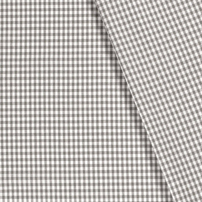 Cotton Poplin Gingham Dark Grey 5 mm - Lametru.ro