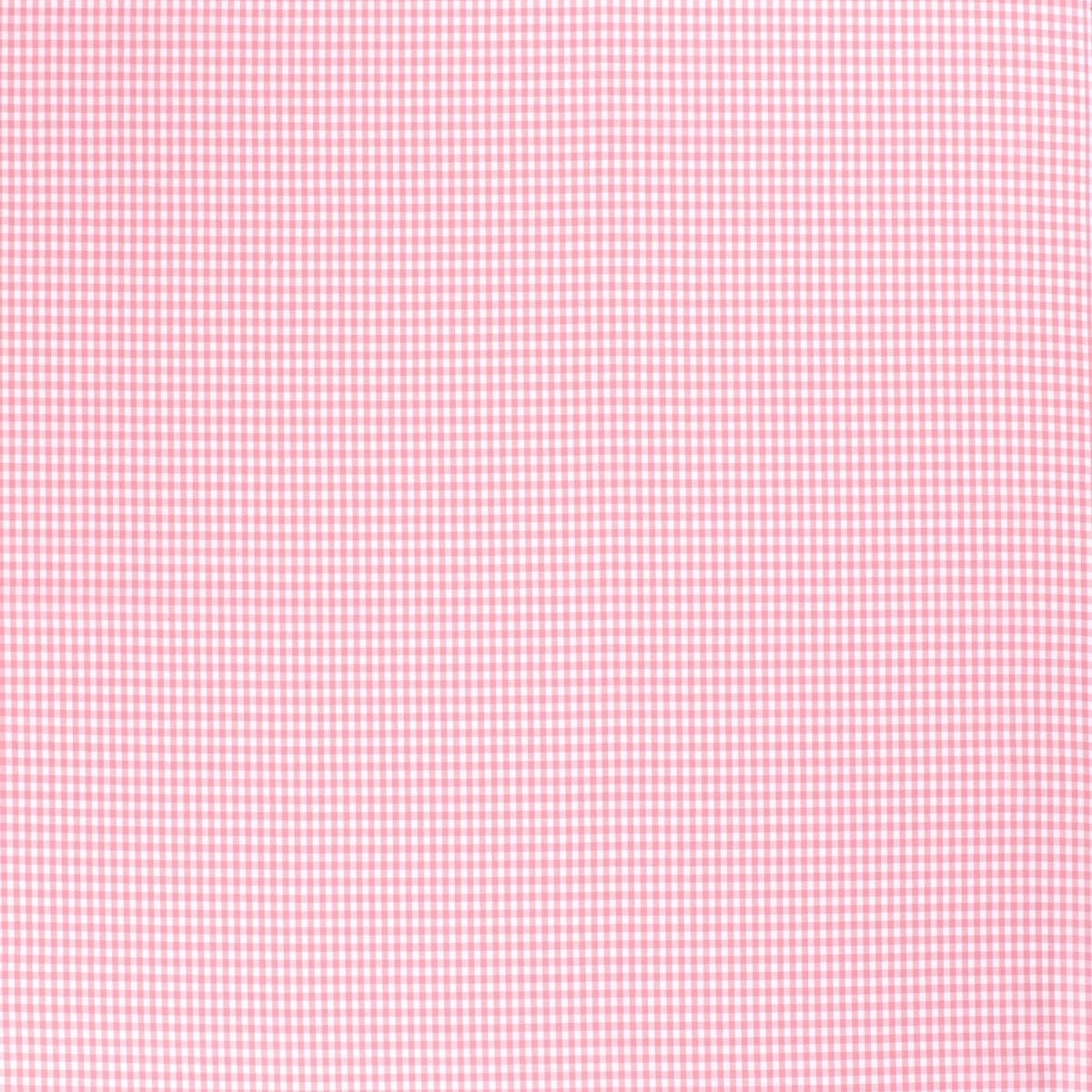 Cotton Poplin Gingham Pink 5 mm - Lametru.ro