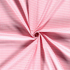 Poplin Bumbac Gingham Roz 5 mm