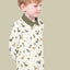 Cotton Poplin Printed Dinosaurs Off White - Lametru.ro