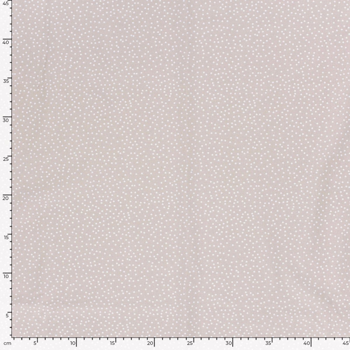 Cotton Poplin Printed Dots Beige - Lametru.ro