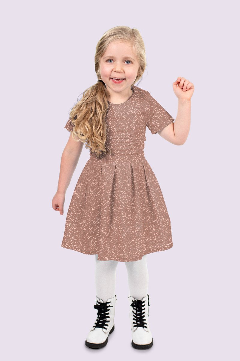 Cotton Poplin Printed Dots Brique - Lametru.ro