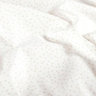 Poplin De Bumbac Cu Buline Imprimate Alb Murdar