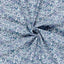 Cotton Poplin Printed Flowers Cobalt - Lametru.ro