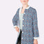 Cotton Poplin Printed Flowers Navy - Lametru.ro