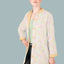 Cotton Poplin Printed Flowers Off White - Lametru.ro