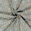 Cotton Poplin Printed Flowers Petrol - Lametru.ro