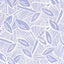 Cotton Satin Printed Leaves Lila - Lametru.ro