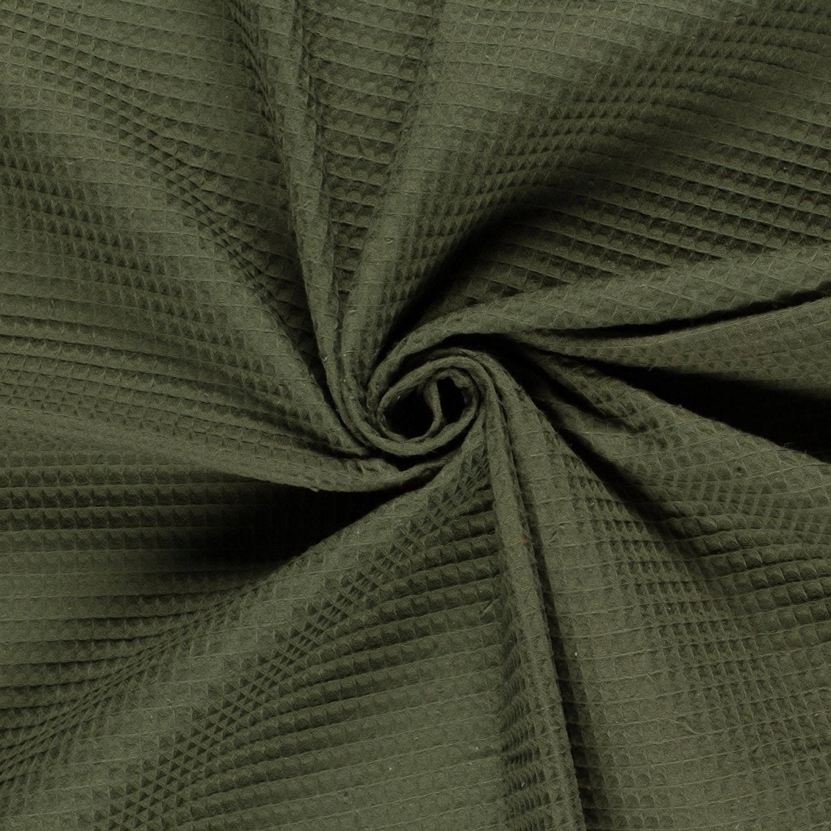 Cotton Waffle Khaki Green - Lametru.ro