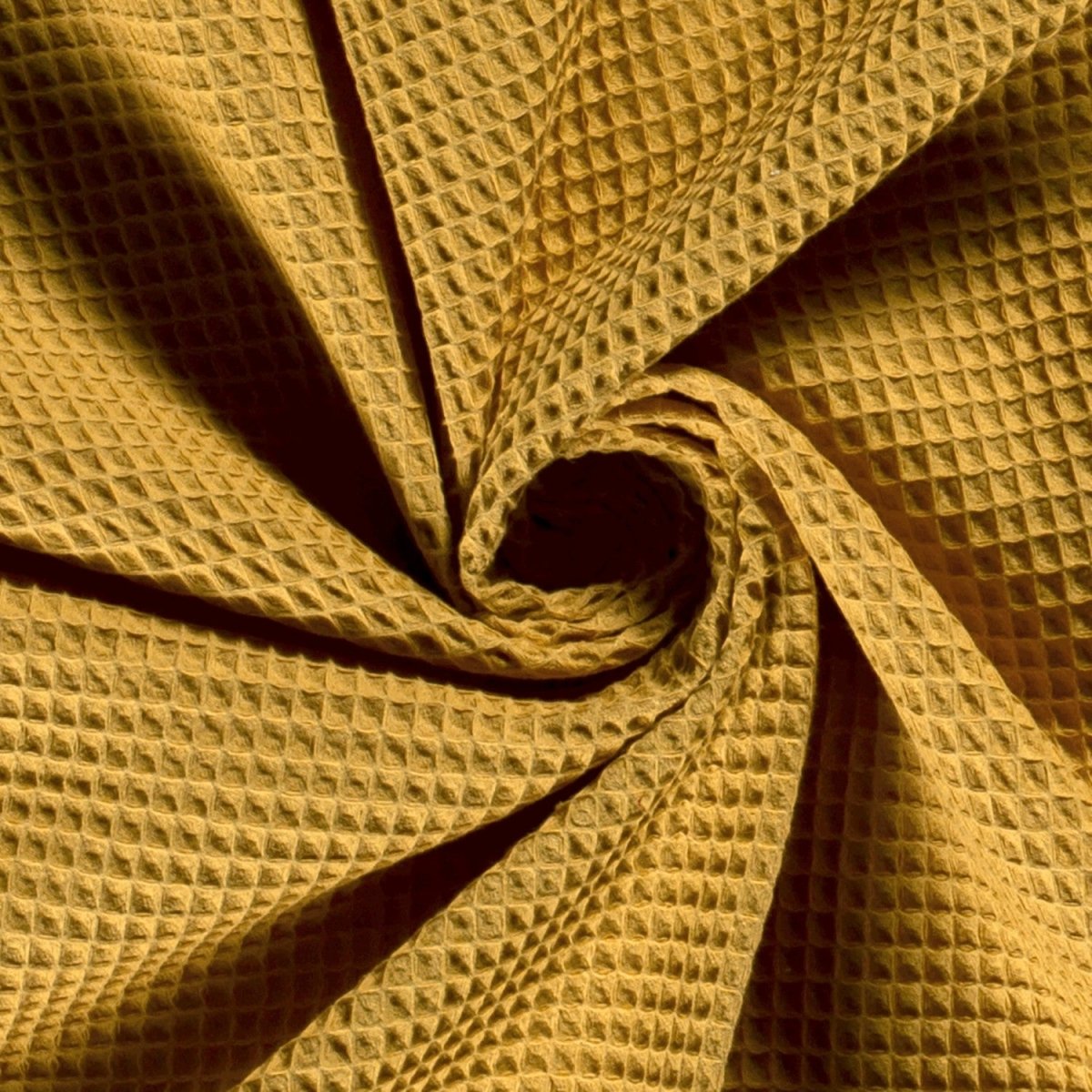 Cotton Waffle Ochre - Lametru.ro