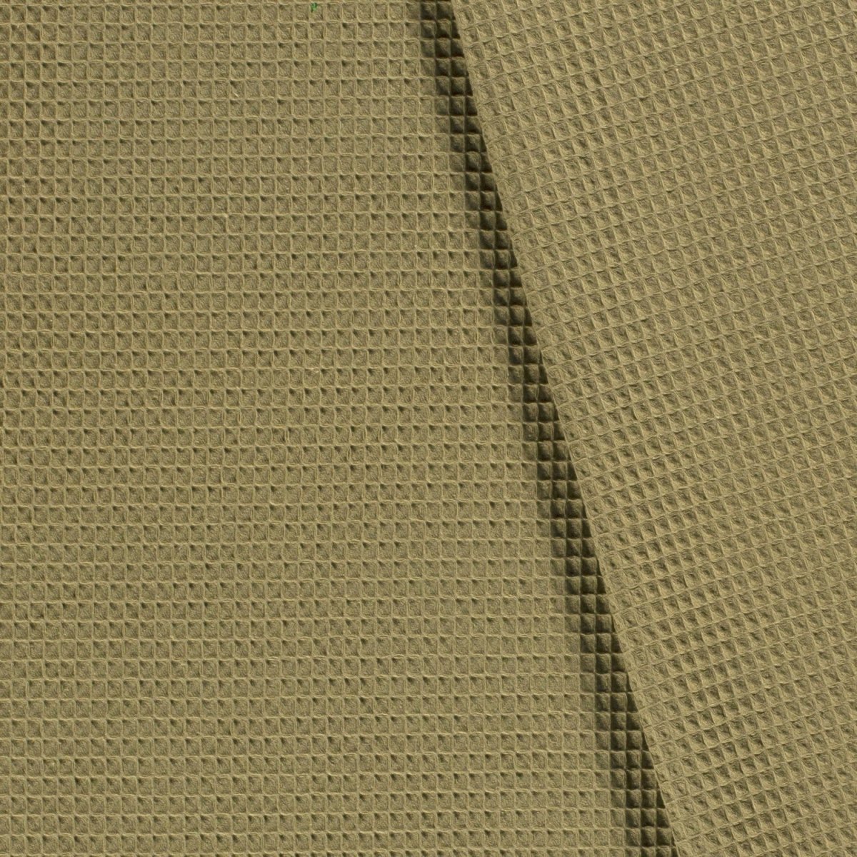 Cotton Waffle Olive Green - Lametru.ro