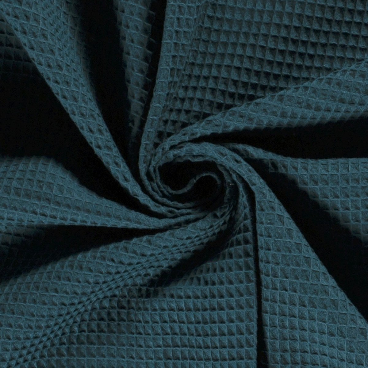 Cotton Waffle Petrol - Lametru.ro