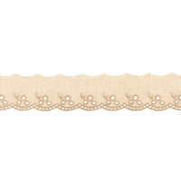 Dantela Madeira Bumbac 42 mm - Bej