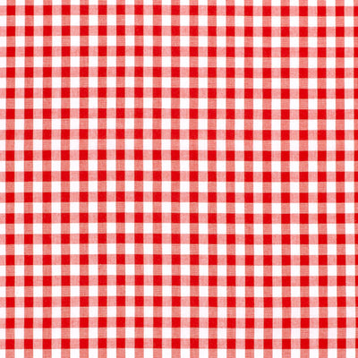 Poplin Bumbac Gingham Red 5 mm