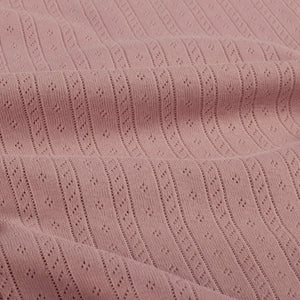 Jerse Bumbac Pointelle Light Mauve