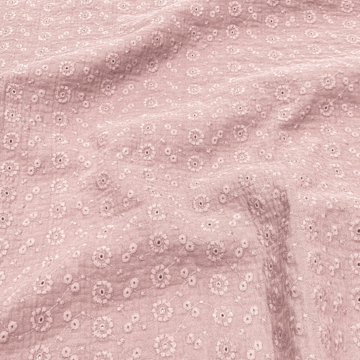Embroidered Double Gauze Suzy Petal - Lametru.ro