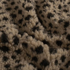 Fleece Sherpa Jacquard Panteră Gri Taupe
