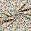 French Terry Printed Flowers Off White - Lametru.ro
