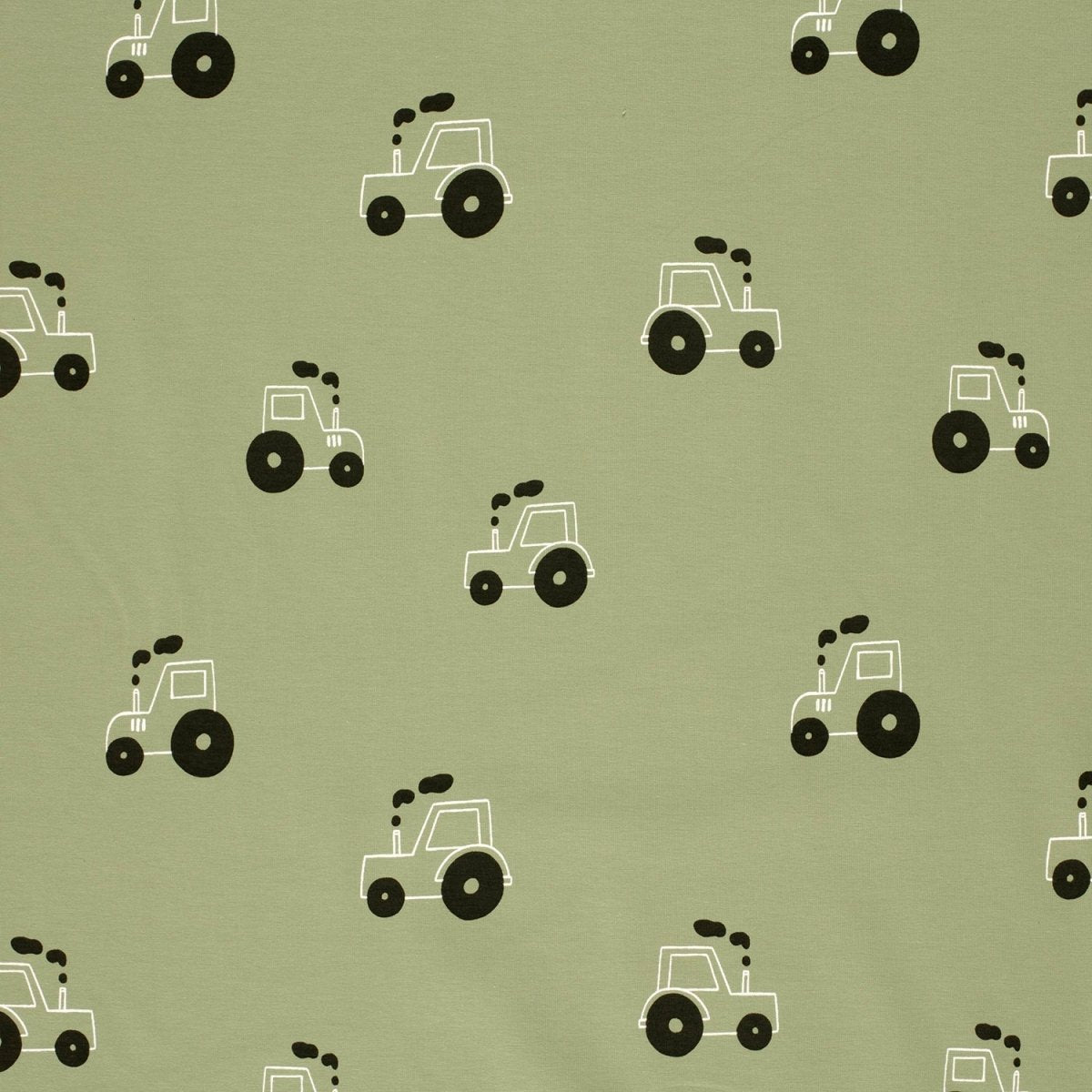 Jerse Bumbac Imprimat Tractoare Verde Măsliniu - Lametru.ro - Jerse Bumbac Imprimat
