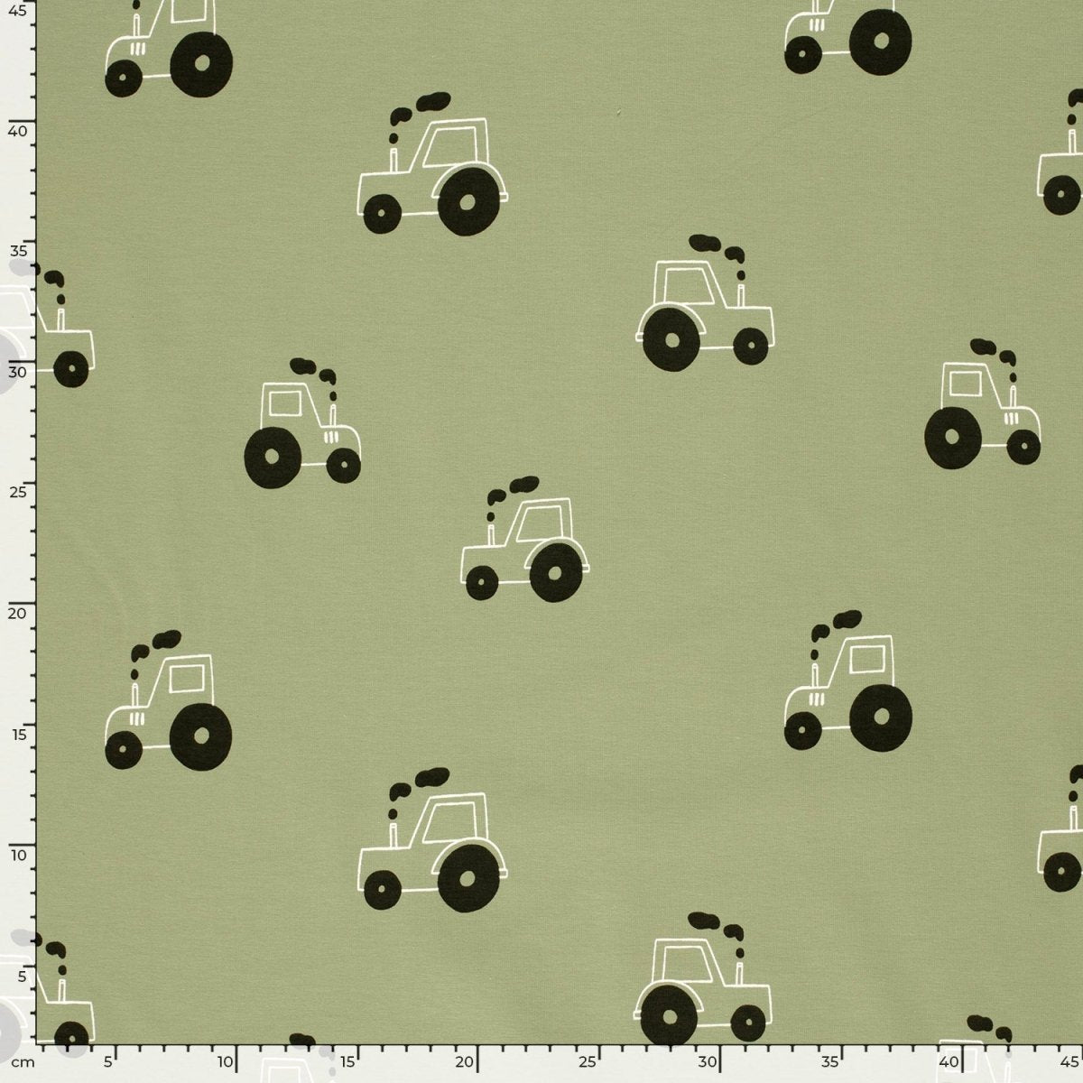 Jerse Bumbac Imprimat Tractoare Verde Măsliniu - Lametru.ro - Jerse Bumbac Imprimat