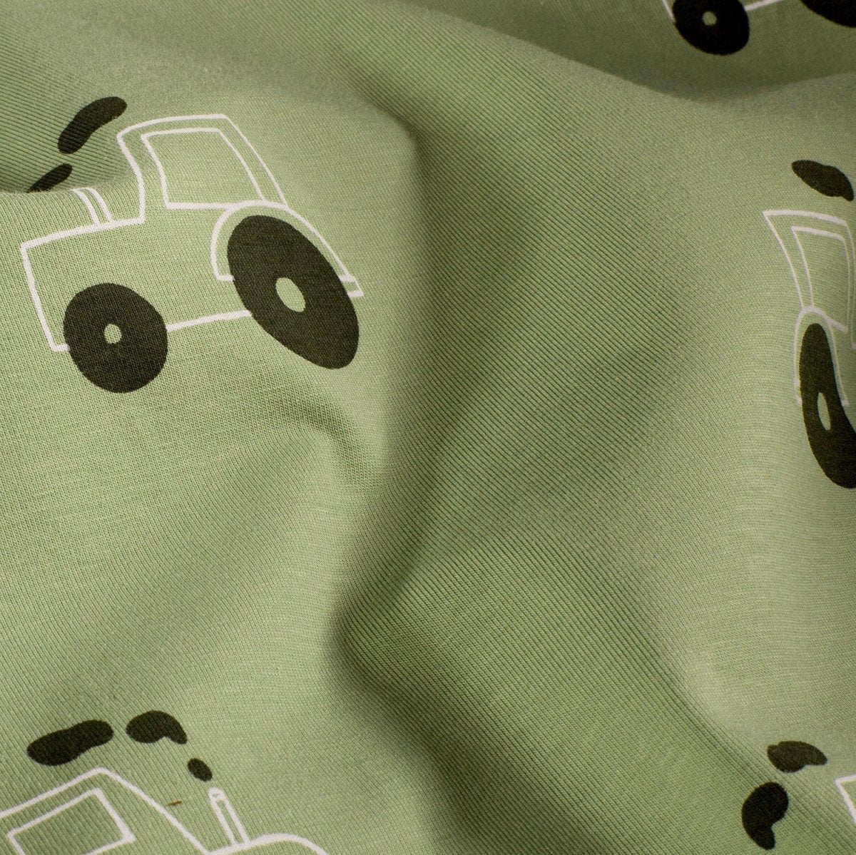 Jerse Bumbac Imprimat Tractoare Verde Măsliniu - Lametru.ro - Jerse Bumbac Imprimat