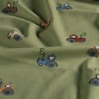 Jerse Bumbac Imprimat Tractoare Verde Olive