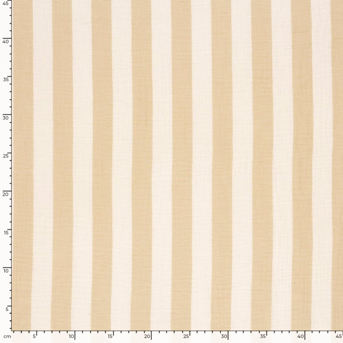 Muselina Bumbac Imprimeu Dungi Off White/Galben - Lametru.ro - Muselina Imprimata