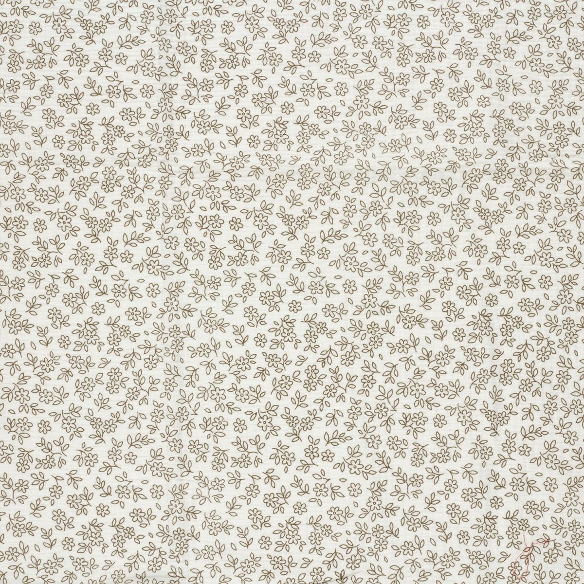 Muselina Bumbac Imprimeu Flori Off White - Lametru.ro - Muselina Imprimata