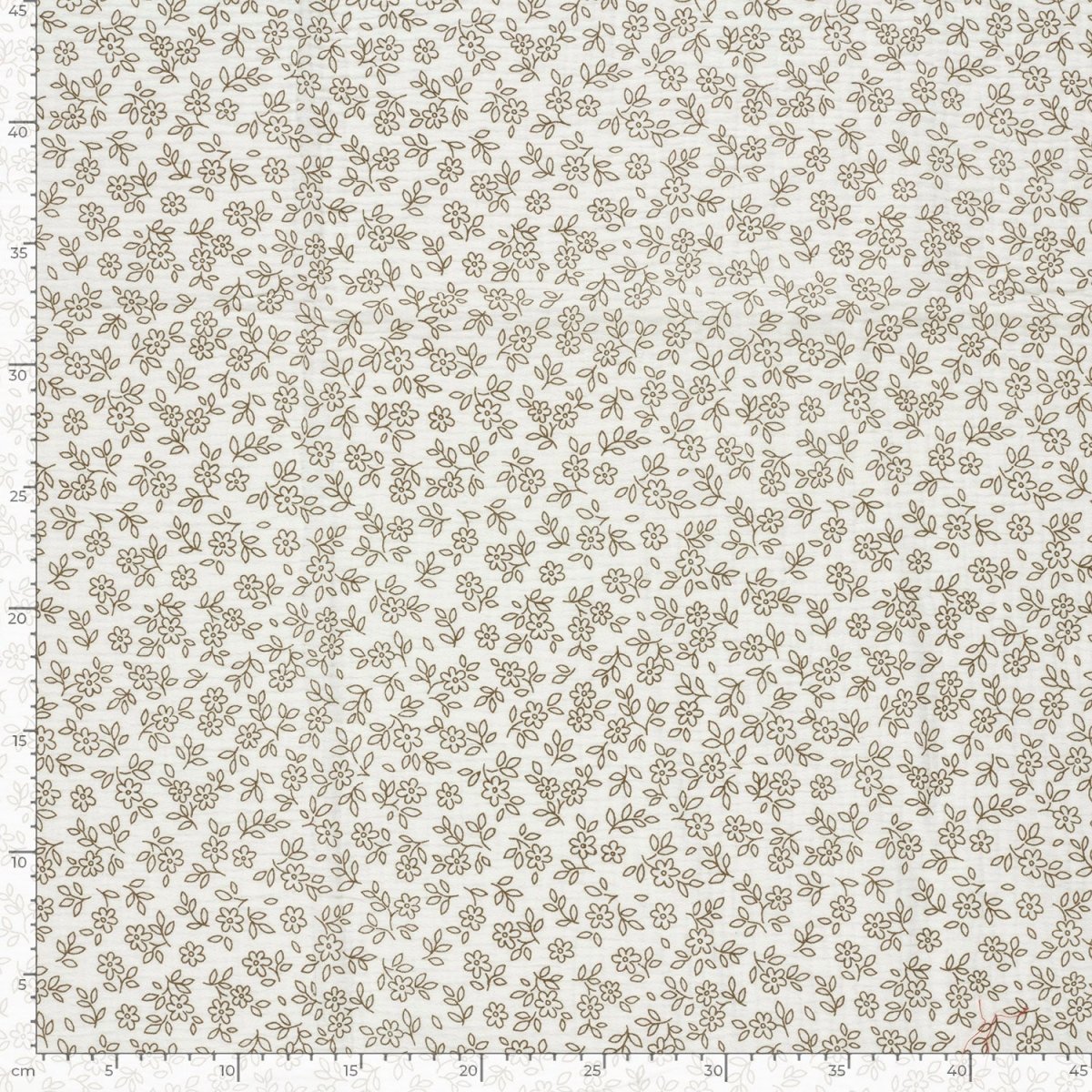 Muselina Bumbac Imprimeu Flori Off White - Lametru.ro - Muselina Imprimata