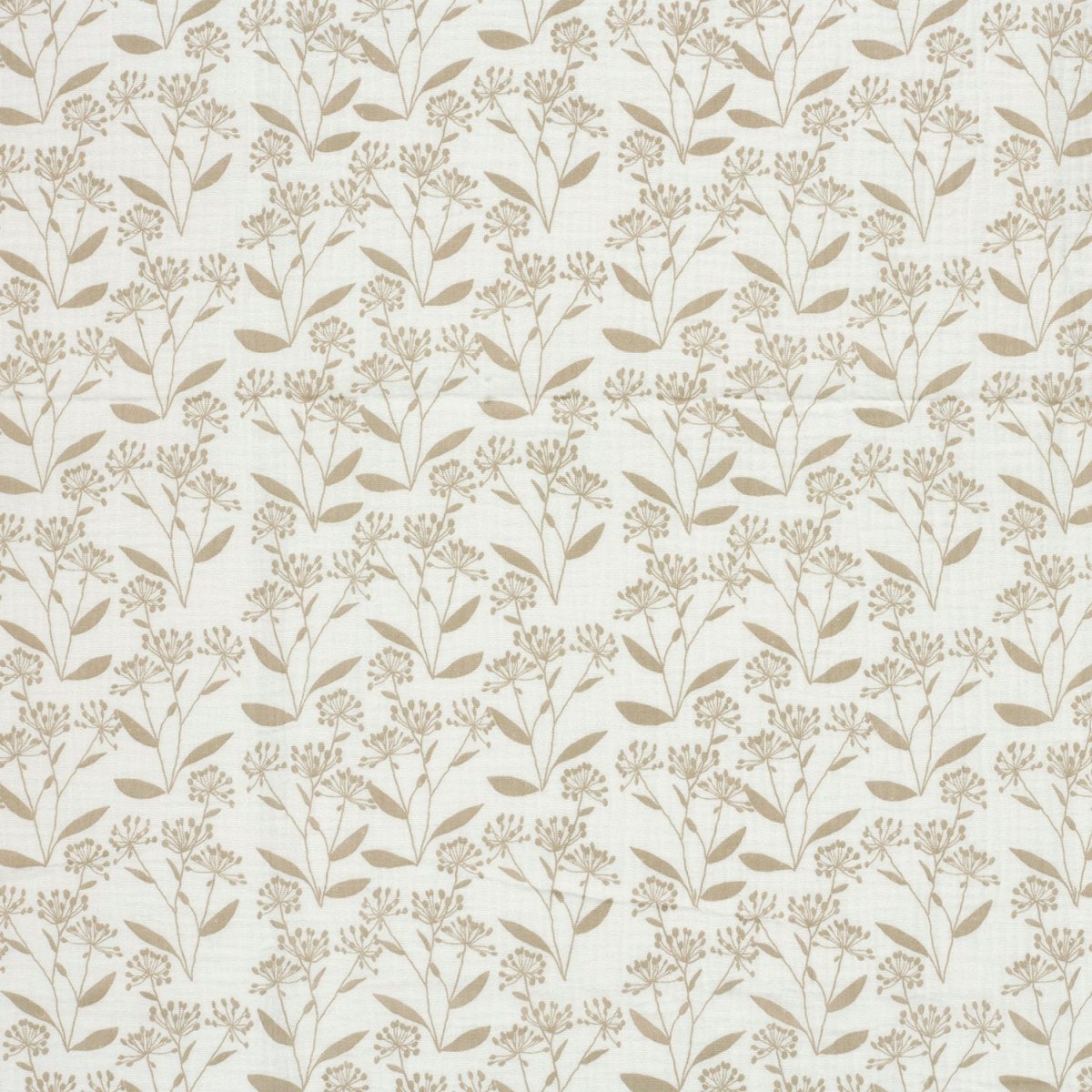 Muselina Bumbac Imprimeu Floricele Off White - Lametru.ro - Muselina Imprimata
