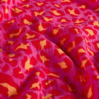 Muselina Bumbac Imprimeu Leopard Roz