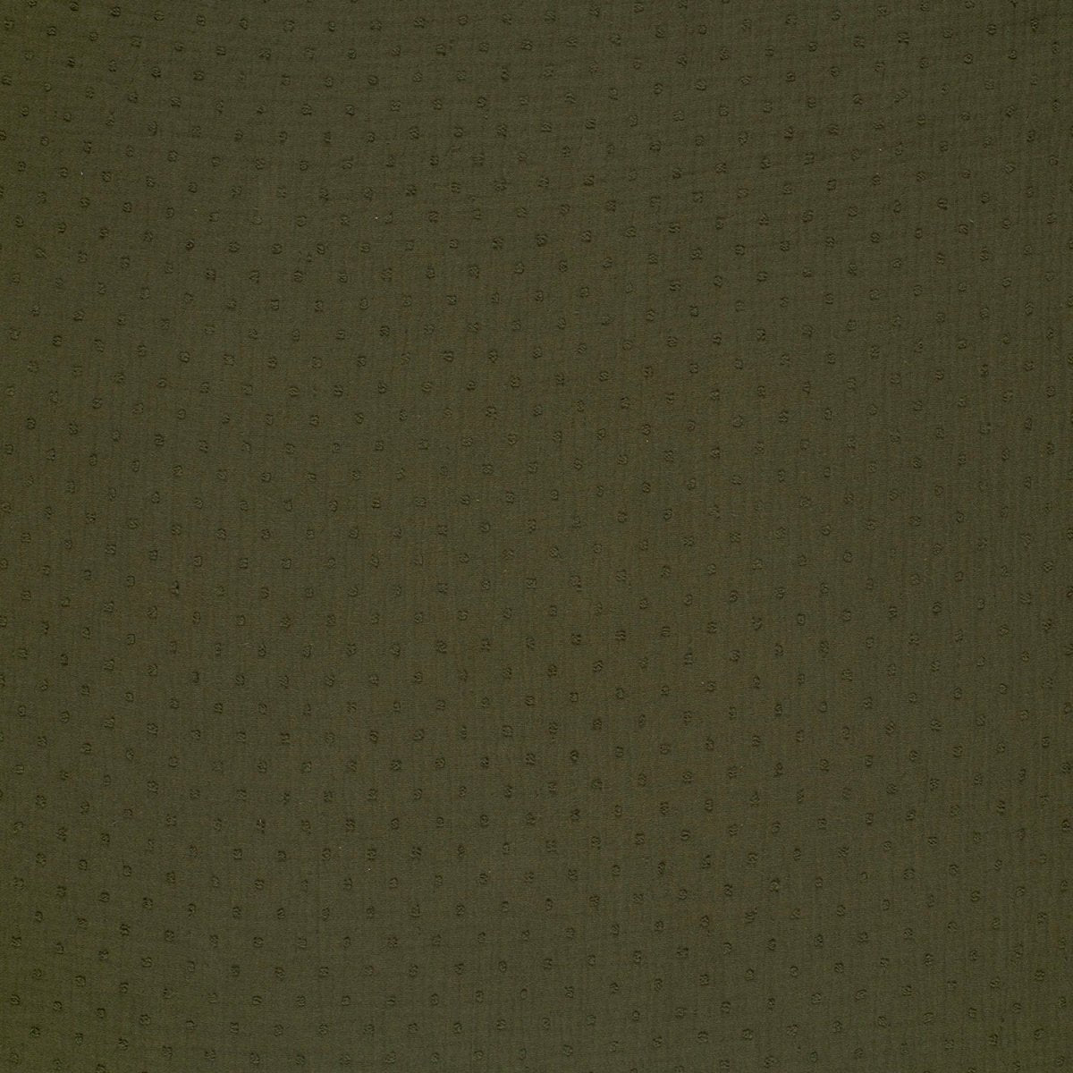 Muselină Dobby Dots Verde Kaki - Lametru.ro - Muselina Dobby