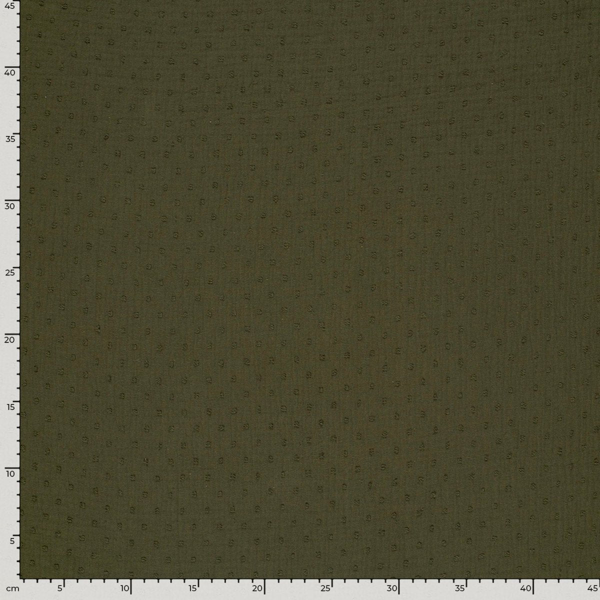 Muselină Dobby Dots Verde Kaki - Lametru.ro - Muselina Dobby