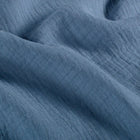Muselina Dubla din Bumbac Indigo Deschis