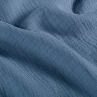 Muselina Dubla din Bumbac Indigo Deschis