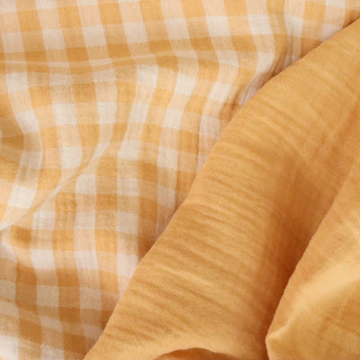 Muselina Yarn-Dyed Carouri Camel / Ecru - Lametru.ro - Muselina Imprimata