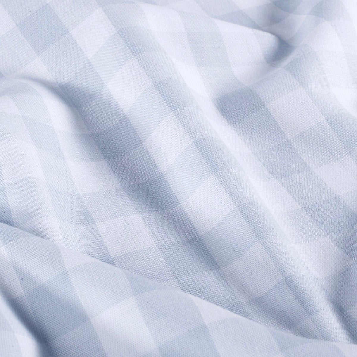 Poplin Bumbac Gingham Baby Blue 20 mm - Lametru.ro - Poplin Bumbac Gingham