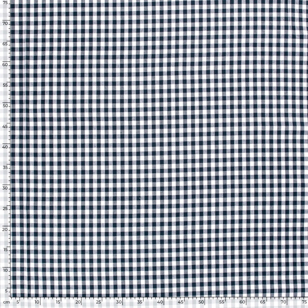 Poplin Bumbac Gingham Bleumarin 10 mm - Lametru.ro - Poplin Bumbac Gingham