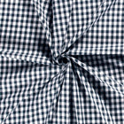 Poplin Bumbac Gingham Bleumarin 10 mm