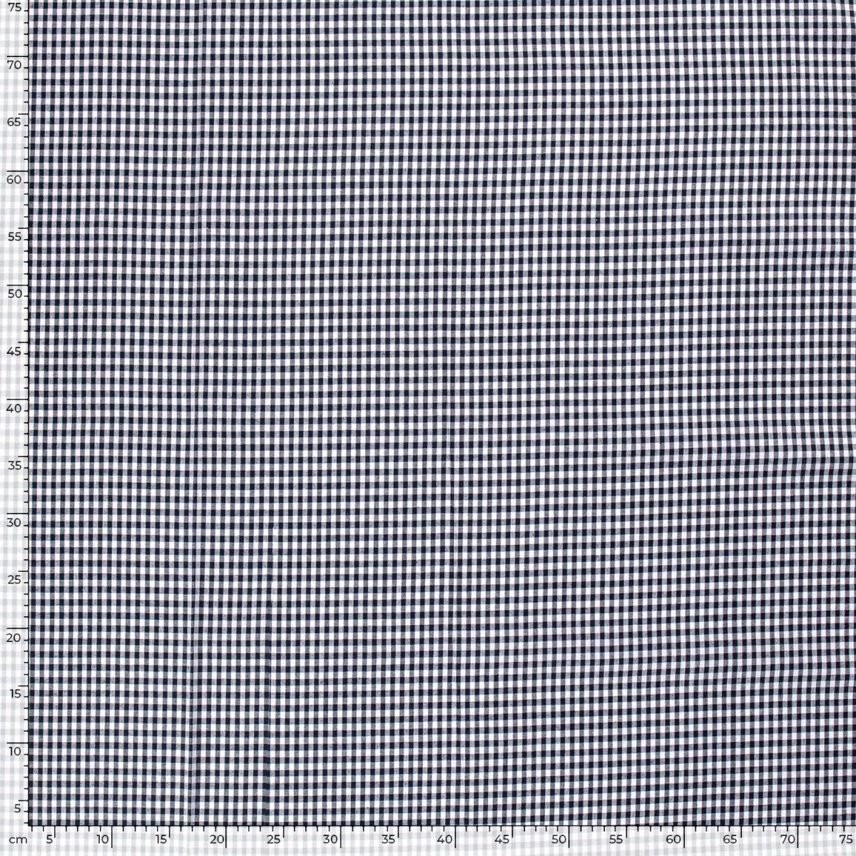 Poplin Bumbac Gingham Bleumarin 5 mm - Lametru.ro - Poplin Bumbac Gingham