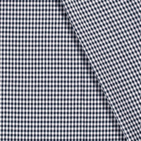 Poplin Bumbac Gingham Bleumarin 5 mm