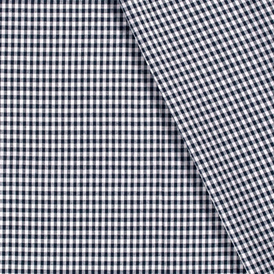 Poplin Bumbac Gingham Bleumarin 5 mm - Lametru.ro - Poplin Bumbac Gingham