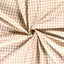 Poplin Bumbac Gingham Camel 10 mm - Lametru.ro - Poplin Bumbac Gingham