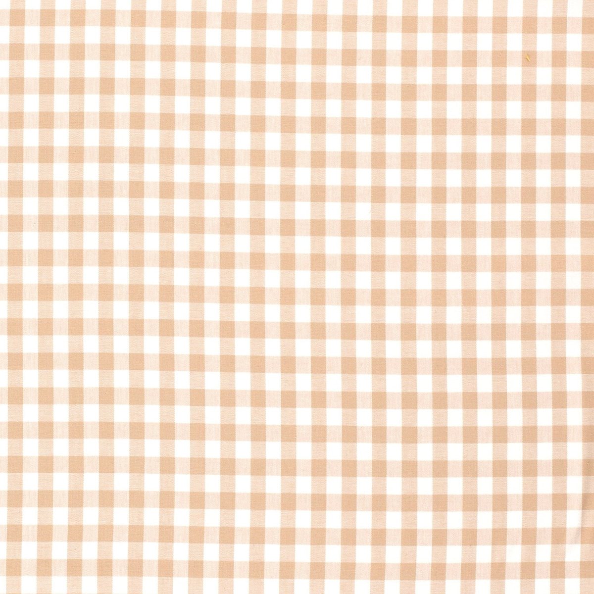 Poplin Bumbac Gingham Camel 10 mm - Lametru.ro - Poplin Bumbac Gingham