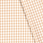 Poplin Bumbac Gingham Camel 10 mm