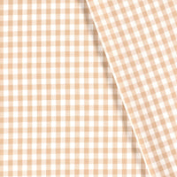 Poplin Bumbac Gingham Camel 10 mm
