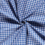 Poplin Bumbac Gingham Cobalt 10 mm - Lametru.ro - Poplin Bumbac Gingham