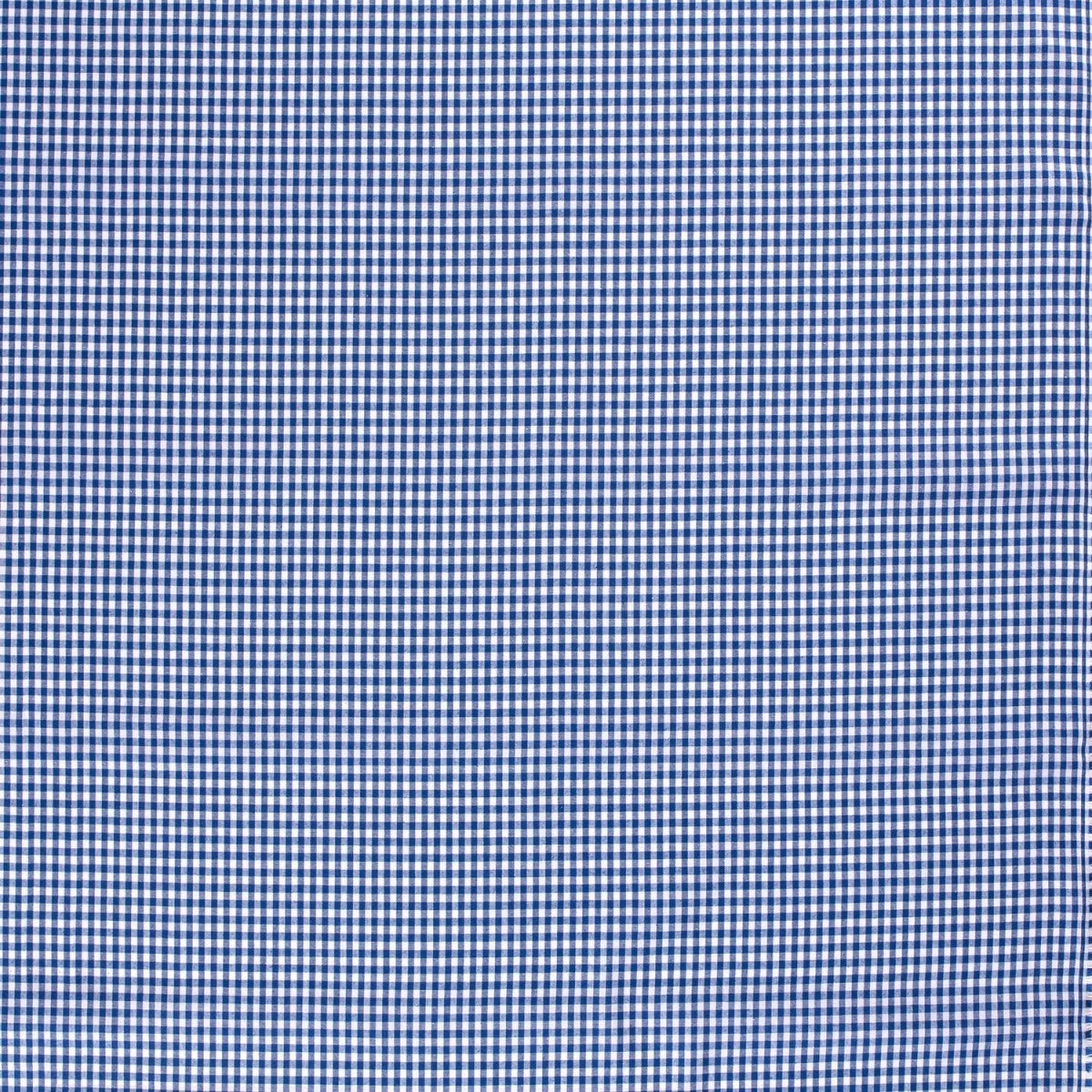 Poplin Bumbac Gingham Cobalt 5 mm - Lametru.ro - Poplin Bumbac Gingham