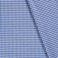 Poplin Bumbac Gingham Cobalt 5 mm